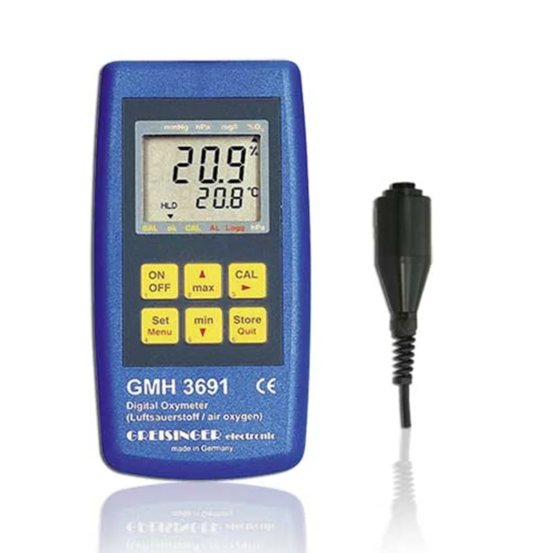 Oxygen analyzer (monitor GMH3691 + sensor GGO370)